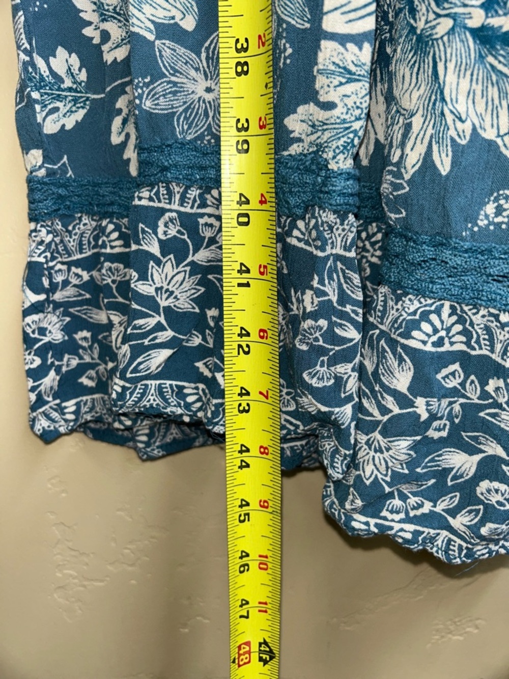 🔥5/$30🔥 Angie Blue and White Floral Maxi Dress | Size Small - Picture 8 of 11